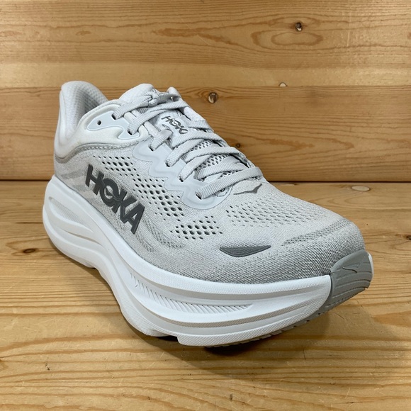 Hoka One One Shoes - Hoka One Bondi 9 Running Shoes Woman’s 7.5 B Grey White Silver 1162012 SDSTS